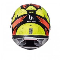 MT Helmets Thunder 3 Torn gloss fluor yellow / fluor orange
