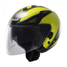 Відкритий шолом LS2 OF586 Bishop Atom Hi-Vis Yellow Black