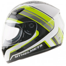 MT Helmets Imola 2 Overcome matt white / fluor yellow