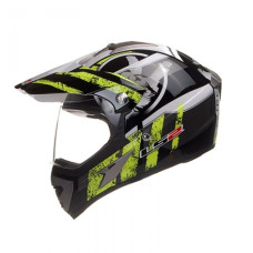 Шолом мотард LS2 MX433 Stripe Hi-Vis Black Yellow
