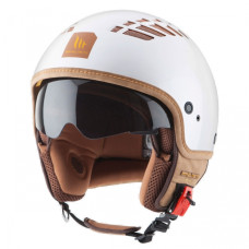 MT Helmets Cosmo Solid pearl white