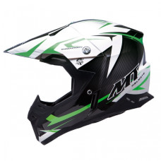 MT Helmets Synchrony Steel black / white / green