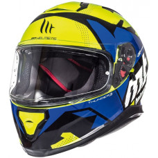 MT Helmets Thunder 3 Torn gloss fluor yellow / blue
