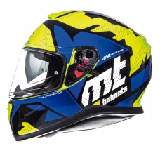 MT Helmets Thunder 3 Torn gloss fluor yellow / blue