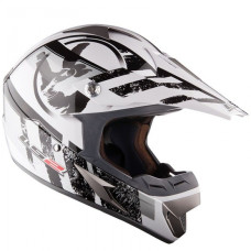 Кросовий шолом LS2 MX433 Stripe White Black Gloss