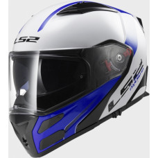 Шолом модуляр LS2 FF324 Metro Rapid White Blue
