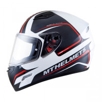 MT Helmets MUGELLO Jerome gloss white / anthracite / red