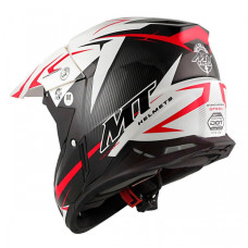 MT Helmets Synchrony Steel black / white / red