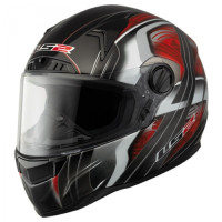 Шолом LS2 FF385 FT2 Split Red Black Gloss Шолом LS2 FF385 FT2 Split Red Black Gloss