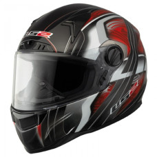 Шолом LS2 FF385 FT2 Split Red Black Gloss