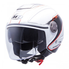 MT Helmets City Eleven Dynamic white / red