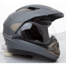 Шолом мотард GEON 714 Дуал-спорт Trek Gray Matt