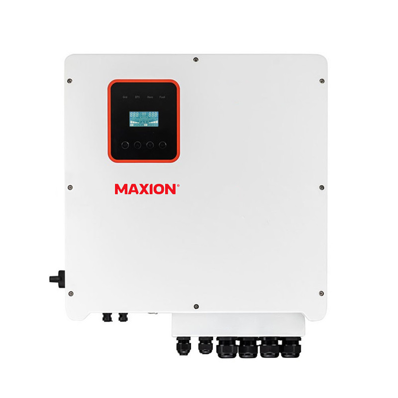 Гібридний інвертор 12 кВт (12000 Вт) MAXION MXIN-R12KH3 (125–600V) з чистою синусоідою