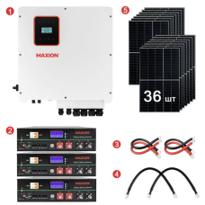 Комплект резервного живлення REVO-12000PV 12 кВт 48В LiFePO₄ 15 кВт·год + 14.4 кВт панелі