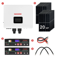 Комплект резервного живлення REVO-8000PV 12 кВт 48В LiFePO₄ 10 кВт·год + 8 кВт панелі
