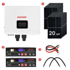 Комплект резервного живлення REVO-8000PV 12 кВт 48В LiFePO₄ 10 кВт·год + 8 кВт панелі