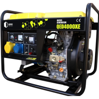 Генератор дизельний QUBE QED4000XE 1-phase 2.6/3.0 кВт 12 л електричний старт