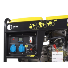 Генератор дизельний QUBE QED4000XE 1-phase 2.6/3.0 кВт 12 л електричний старт